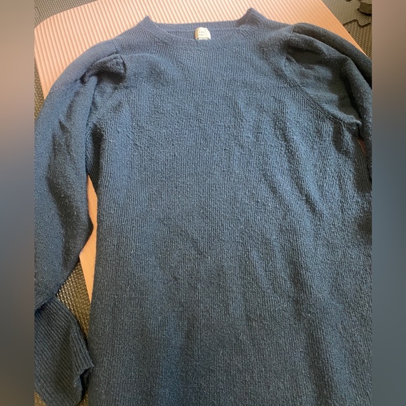 NWOT A New Day Blue Puff Sleeve Sweater Dress XS - Picture 4 of 7